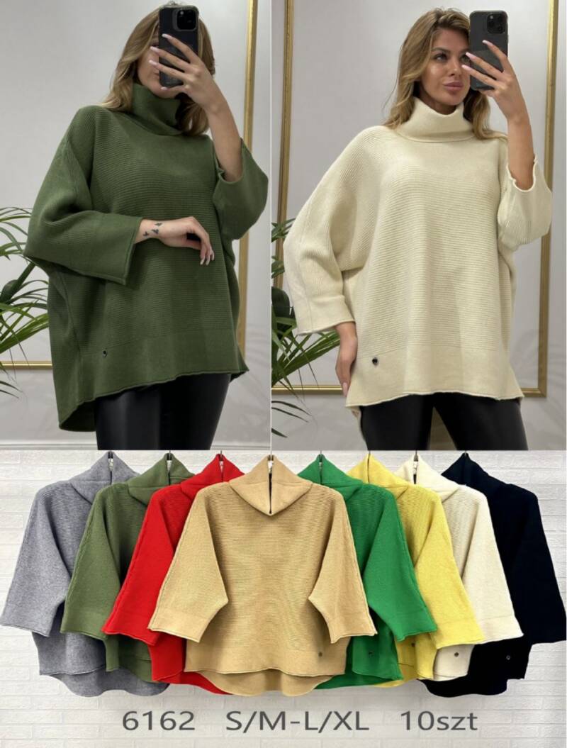 Swetry damskie Roz S/M-L/XL, Mix Kolor .Paczka 10 szt